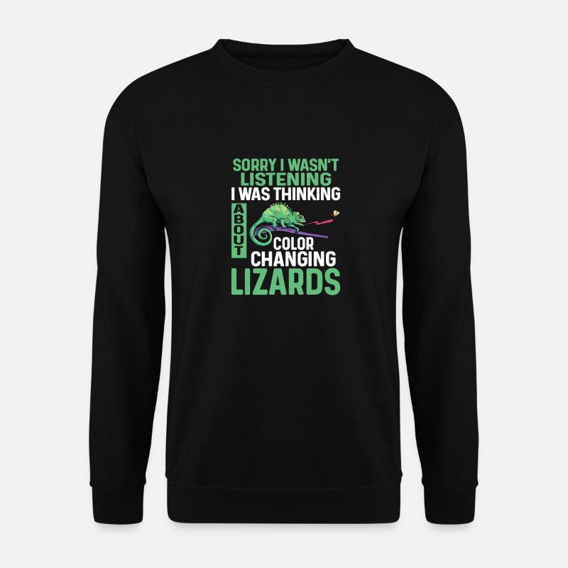Chameleon Lizard Reptile Herpetologist - Unisex Sweatshirt - black