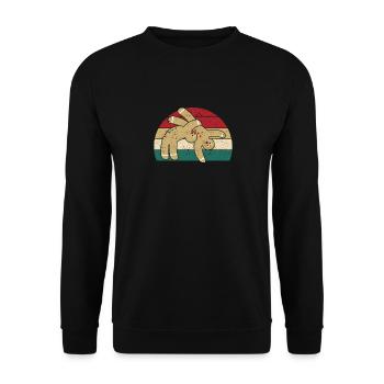 Gingerbread Man Cookie Christmas Funny Fight - Unisex Sweatshirt - black - Front - Alina (178cm) & Michal (187cm)
