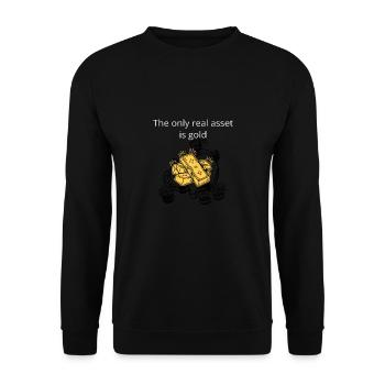 Le seul véritable atout est le t-shirt Gold Awesome - Sweat-shirt Unisexe - noir - Devant - Alina (178cm) & Michal (187cm)
