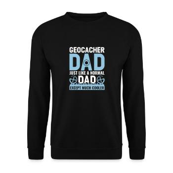 Geocaching Geocacher Cadeau - Sweat-shirt Unisexe - noir - Devant - Alina (178cm) & Michal (187cm)