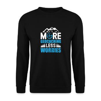 Geocaching Geocacher Cadeau - Sweat-shirt Unisexe - noir - Devant - Alina (178cm) & Michal (187cm)