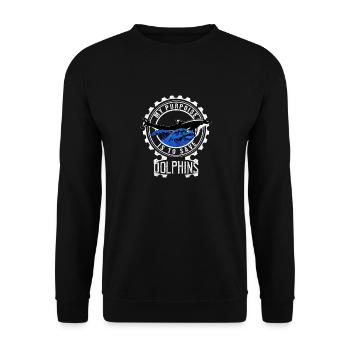 Delfin Delfine - Unisex Pullover - Schwarz - Vorne - Alina (178cm) & Michal (187cm)