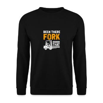 Forklift Driver Forklift Driver Warehouse Warehouse Operator - Unisex Sweatshirt - black - Front - Alina (178cm) & Michal (187cm)