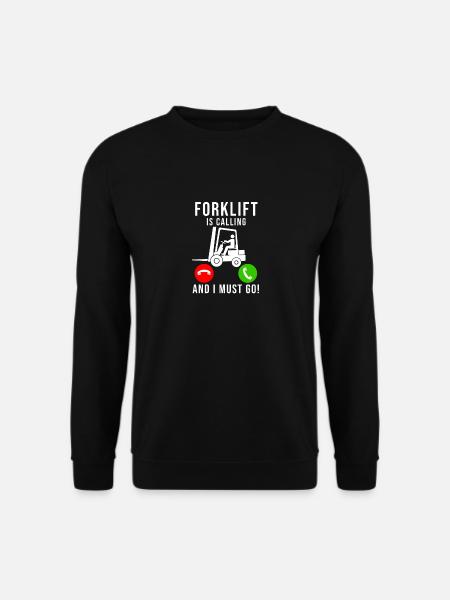 Staplerfahrer Stapler Gabelstapler Geschenk - Unisex Pullover - Schwarz