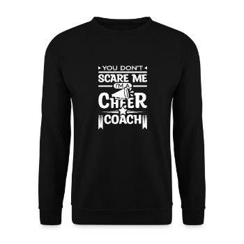 You don't care me I'm a cheer coach - Unisex Pullover - Schwarz - Vorne - Alina (178cm) & Michal (187cm)