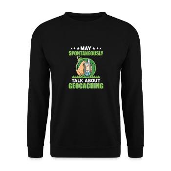 Geocaching Geocacher Cadeau - Sweat-shirt Unisexe - noir - Devant - Alina (178cm) & Michal (187cm)