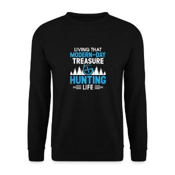 Geocaching Geocacher Cadeau - Sweat-shirt Unisexe - noir - Devant - Alina (178cm) & Michal (187cm)