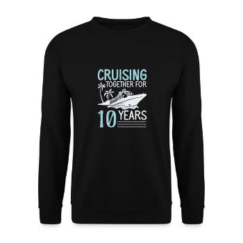 Kreuzfahrt Kreuzfahrtschiff Urlaub Meer - Unisex Pullover - Schwarz - Vorne - Alina (178cm) & Michal (187cm)