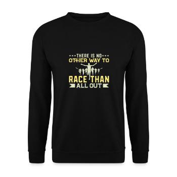 Triathlon Natation Cyclisme Course à pied - Sweat-shirt Unisexe - noir - Devant - Alina (178cm) & Michal (187cm)