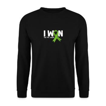 I Won Cancer, Lymphom Krebs Überlebender - Unisex Pullover - Schwarz - Vorne - Alina (178cm) & Michal (187cm)