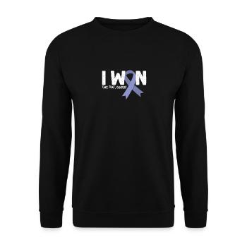 I Won Cancer, Magenkrebs Überlebender - Unisex Pullover - Schwarz - Vorne - Alina (178cm) & Michal (187cm)