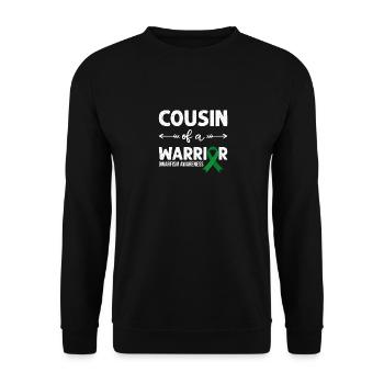 Cousin of A Warrior, Green Loop Dwarfism - Unisex Sweatshirt - black - Front - Alina (178cm) & Michal (187cm)