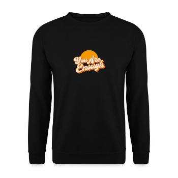 Vous êtes assez, Retro Mental Health - Sweat-shirt Unisexe - noir - Devant - Alina (178cm) & Michal (187cm)