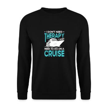 Croisière Croisière Vacances Mer - Sweat-shirt Unisexe - noir - Devant - Alina (178cm) & Michal (187cm)