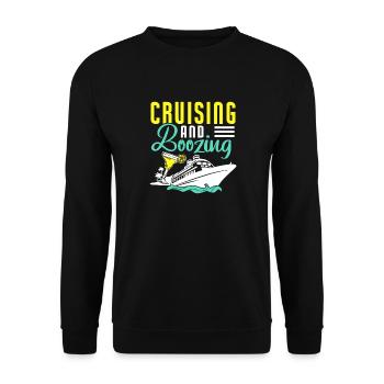 Croisière Croisière Vacances Mer - Sweat-shirt Unisexe - noir - Devant - Alina (178cm) & Michal (187cm)