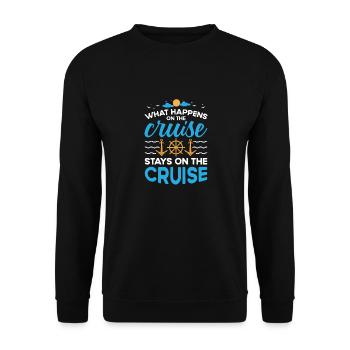 Croisière Croisière Vacances Mer - Sweat-shirt Unisexe - noir - Devant - Alina (178cm) & Michal (187cm)