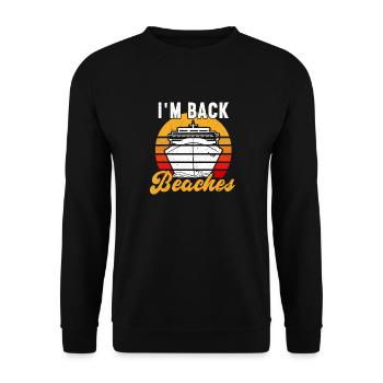 Kreuzfahrt Kreuzfahrtschiff Urlaub Meer - Unisex Pullover - Schwarz - Vorne - Alina (178cm) & Michal (187cm)