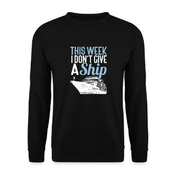 Croisière Croisière Vacances Mer - Sweat-shirt Unisexe - noir - Devant - Alina (178cm) & Michal (187cm)
