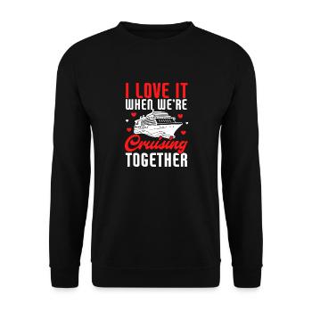 Croisière Croisière Vacances Mer - Sweat-shirt Unisexe - noir - Devant - Alina (178cm) & Michal (187cm)