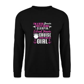 Croisière Croisière Vacances Mer - Sweat-shirt Unisexe - noir - Devant - Alina (178cm) & Michal (187cm)