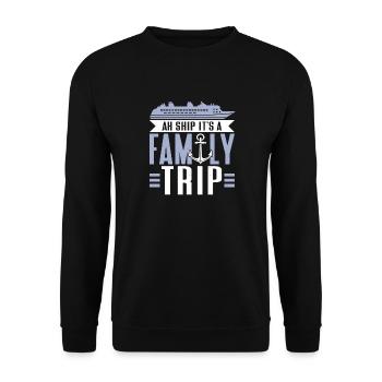 Kreuzfahrt Kreuzfahrtschiff Urlaub Meer - Unisex Pullover - Schwarz - Vorne - Alina (178cm) & Michal (187cm)