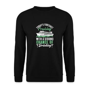 Croisière Croisière Vacances Mer - Sweat-shirt Unisexe - noir - Devant - Alina (178cm) & Michal (187cm)
