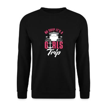 Croisière Croisière Vacances Mer - Sweat-shirt Unisexe - noir - Devant - Alina (178cm) & Michal (187cm)