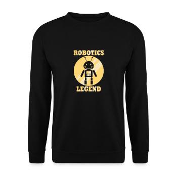Robotics Legend Elektronischer Mechaniker - Unisex Pullover - Schwarz - Vorne - Alina (178cm) & Michal (187cm)