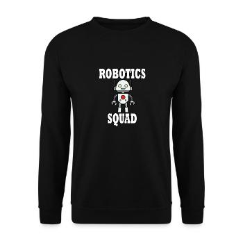 Ingénieur mécanicien en robotique - Sweat-shirt Unisexe - noir - Devant - Alina (178cm) & Michal (187cm)