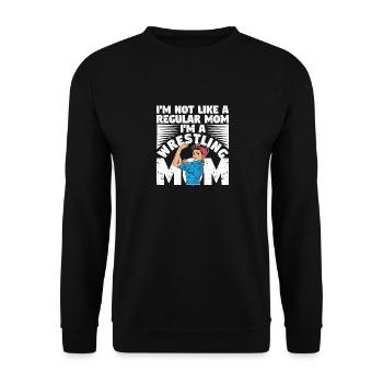 Ringerin Ich bin keine normale Mutter, ich bin ein - Unisex Pullover - Schwarz - Vorne - Alina (178cm) & Michal (187cm)