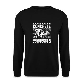 Chuchoteur de concréation - Sweat-shirt Unisexe - noir - Devant - Alina (178cm) & Michal (187cm)