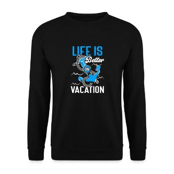 Croisière Croisière Vacances Mer - Sweat-shirt Unisexe - noir - Devant - Alina (178cm) & Michal (187cm)