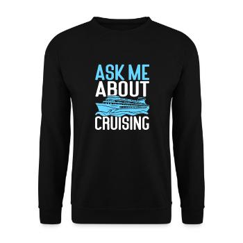 Croisière Croisière Vacances Mer - Sweat-shirt Unisexe - noir - Devant - Alina (178cm) & Michal (187cm)