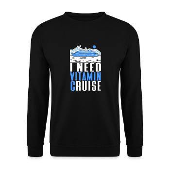 Croisière Croisière Vacances Mer - Sweat-shirt Unisexe - noir - Devant - Alina (178cm) & Michal (187cm)