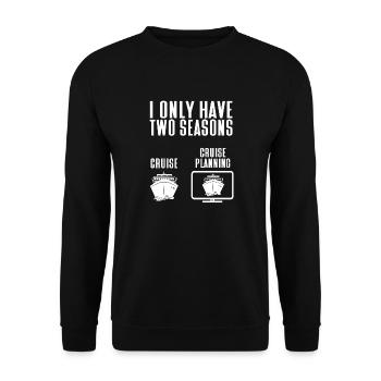 Croisière Croisière Vacances Mer - Sweat-shirt Unisexe - noir - Devant - Alina (178cm) & Michal (187cm)