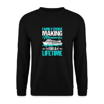 Croisière Croisière Vacances Mer - Sweat-shirt Unisexe - noir - Devant - Alina (178cm) & Michal (187cm)