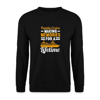 Croisière Croisière Vacances Mer - Sweat-shirt Unisexe - noir - Devant - Alina (178cm) & Michal (187cm)