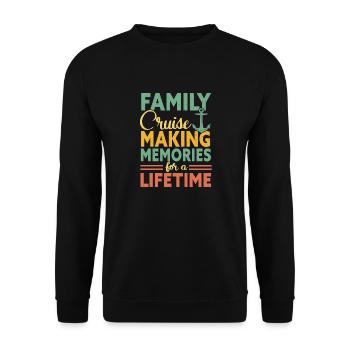 Croisière Croisière Vacances Mer - Sweat-shirt Unisexe - noir - Devant - Alina (178cm) & Michal (187cm)