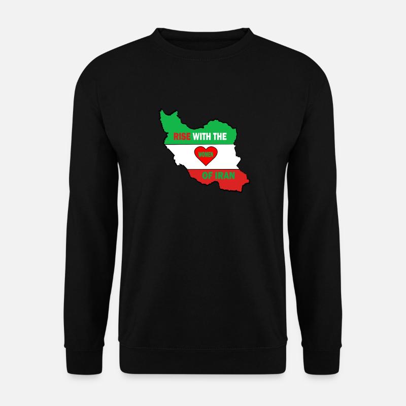 Erhöhen Sie Mit Den Frauen Der Iran Freedom Flag - Unisex Pullover - Schwarz