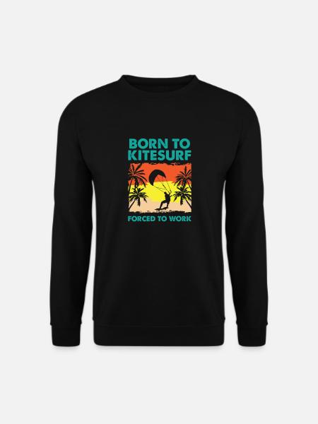 Kitesurfer Kitesurfing Kiteboard Kiter Kiten Bar - Unisex Pullover - Schwarz