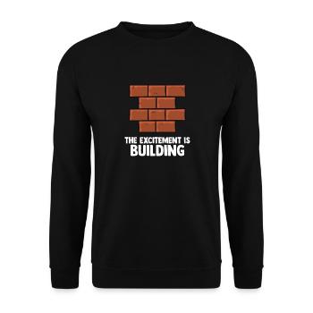 Mason's Work Saying - Unisex Sweatshirt - black - Front - Alina (178cm) & Michal (187cm)