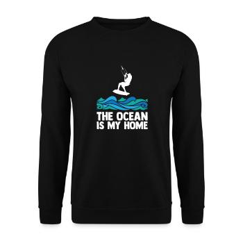 Kitesurfer Kitesurfing Kiteboard Kiter Kiten Bar - Unisex Sweatshirt - black - Front - Alina (178cm) & Michal (187cm)