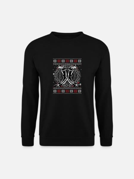 Mjölnir Runen Wikinger Sull Christmas 2022 - Unisex Pullover - Schwarz