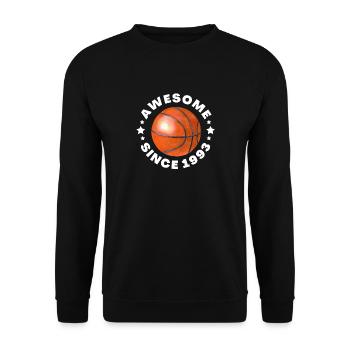 Reverent Baseball Ball Since 1993 Good Player - Unisex Sweatshirt - black - Front - Alina (178cm) & Michal (187cm)