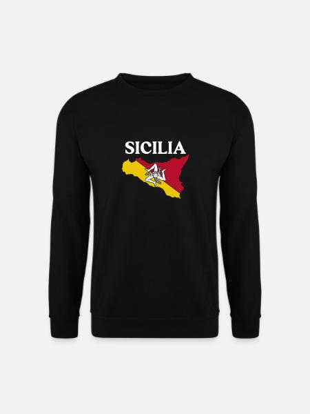 Sizilien flagge Sizilien Palermo Italien - Unisex Pullover - Schwarz
