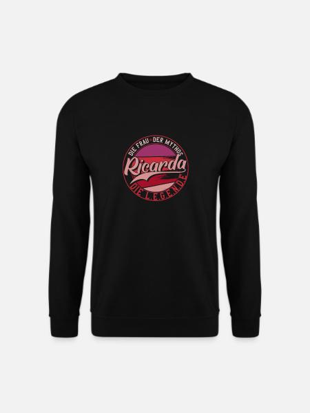 Die frau der Mythos die Legende Ricarda Geschenk - Unisex Pullover - Schwarz