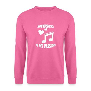 Musik Music Spruch Musizieren Musiker Musiklehrer - Unisex Pullover - Pink - Vorne