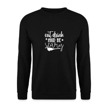 Halloween - Sweat-shirt Unisexe - noir - Devant - Alina (178cm) & Michal (187cm)