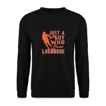 Juste un gars qui aime la crosse rétro vintage - Sweat-shirt Unisexe - noir - Devant - Alina (178cm) & Michal (187cm)