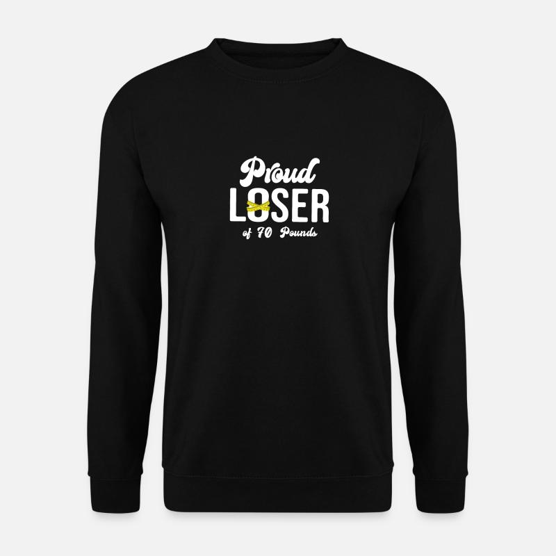 Proud Loser Of 70 Pounds, Gastric Surgery Weight L - Unisex Pullover - Schwarz